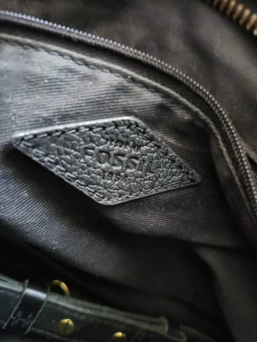 Fossil leather crossbody purse